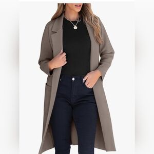 Anrabess Tan Cardigan Coat